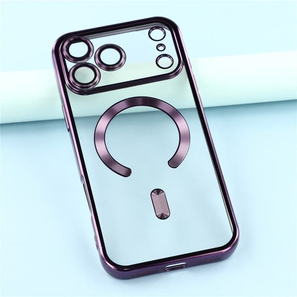 iPhone 17 Pro Skal MagSafe Electroplated TPU Lila