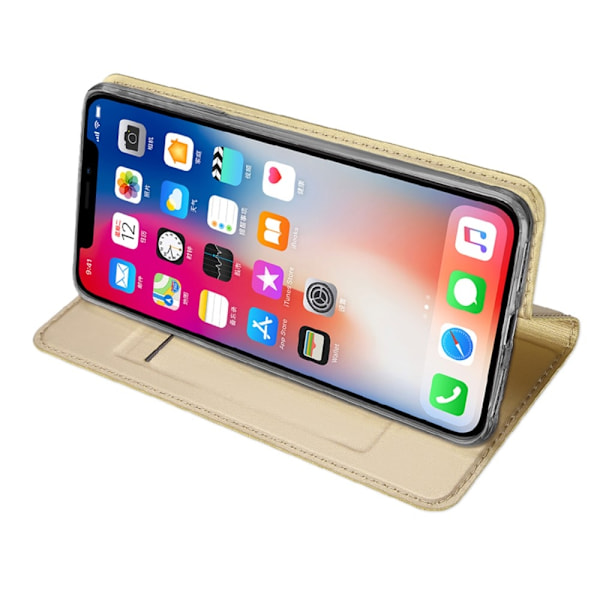 iPhone Xs Max - DUX DUCIS Plånboksfodral - Guld Guld