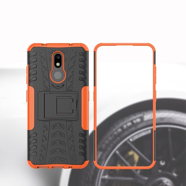 Nokia 3.2 - Ultimata stöttåliga skalet med stöd - Orange Orange Orange
