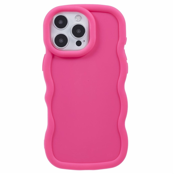 iPhone 16 Pro Mobilskal Wavy Rosa