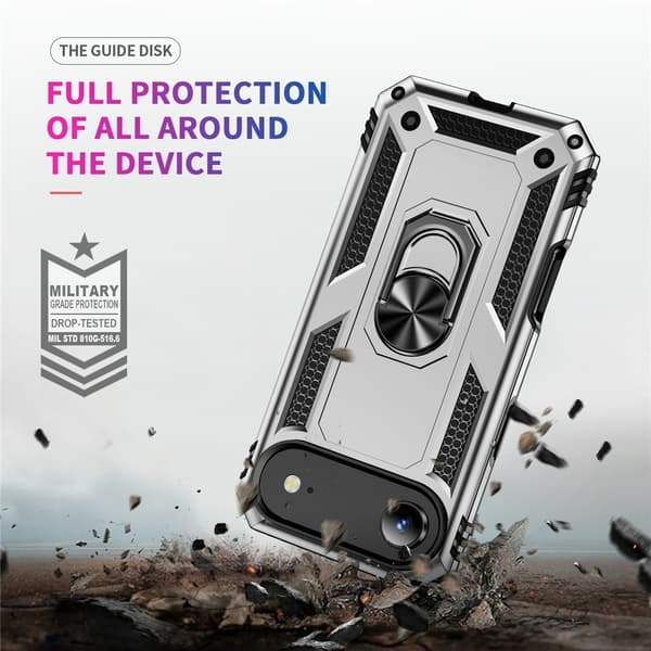 iPhone Air Skal Shockproof Hybrid Ring Silver