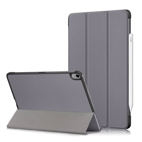 iPad Air 2020/2022/2024 Fodral Tri-Fold Litchi Grå Grey Grå