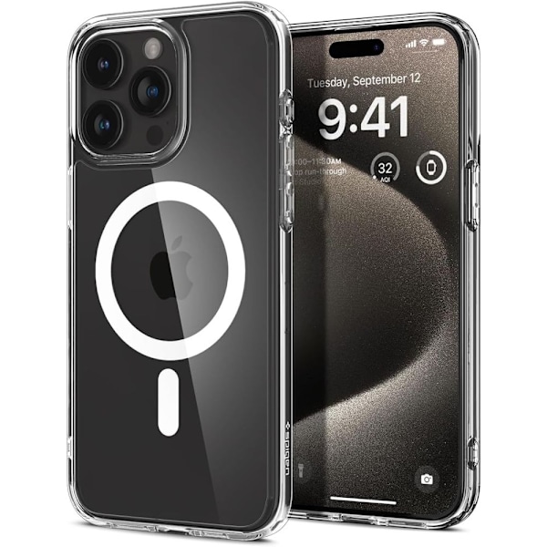 Spigen iPhone 15 Pro Skal MagSafe Ultra Hybrid Vit