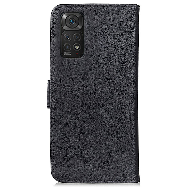 KHAZNEH Xiaomi Redmi Note 11 4G Fodral Läder Svart