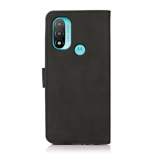KHAZNEH Motorola Moto E20 / E40 Fodral Retro Läder Svart