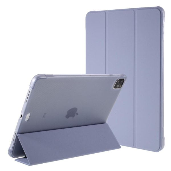 iPad Pro 11 (2018/2020/2021) - Tri-Fold Läder Fodral Pennhållare - Lila Lila