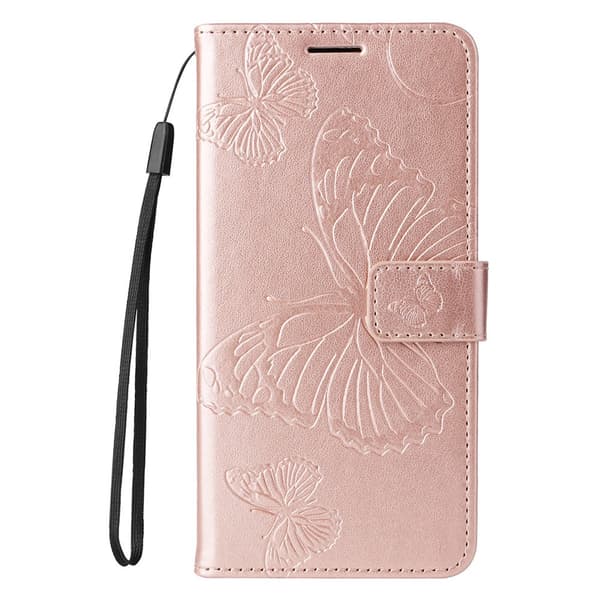 Honor Magic7 Lite Fodral Med Fjäril Tryck Roséguld