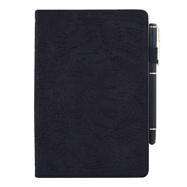 Samsung Galaxy Tab A8 10.5 (2021) Fodral Tryckt Flower Svart