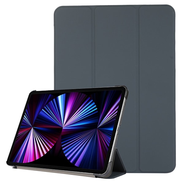 iPad Pro 11 (2018/2020/2021) - Tri-Fold Läder Fodral - Svart Svart