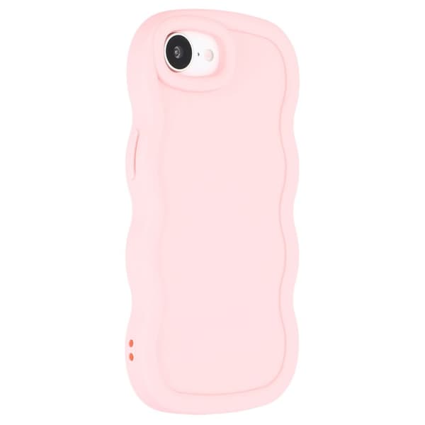 iPhone 17e / 16e Mobilskal Wavy Ljus Rosa