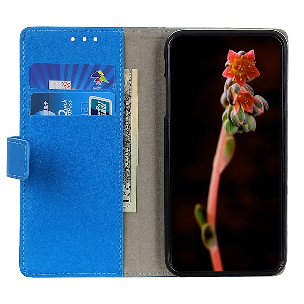 OnePlus 8T / 8T+ - Läder Fodral - Blå Blue Blå