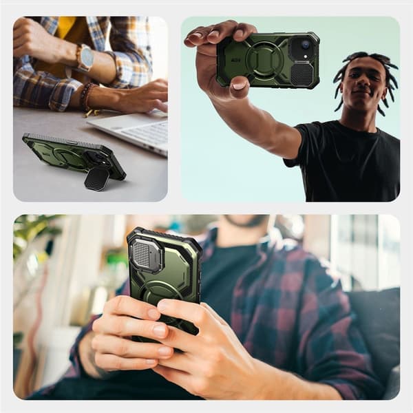 Supcase iPhone 17e / 16e Skal MagSafe Iblsn ArmorBox Guldan
