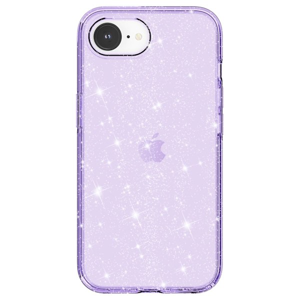 iPhone 16e Skal Glitter Shockproof Lila