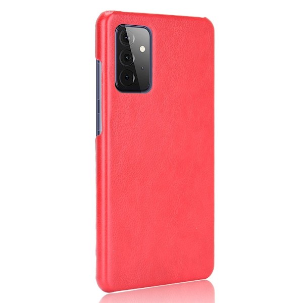 Samsung Galaxy A72 - Litchi Läderbelagt Skal - Röd Red Röd