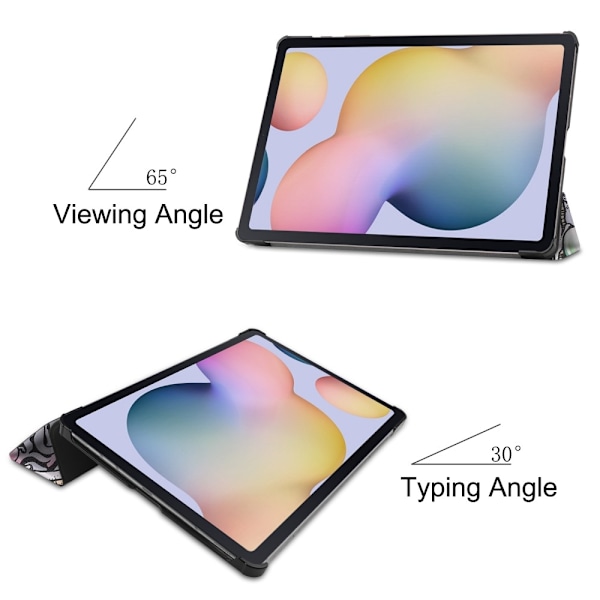 Samsung Galaxy Tab S7 Plus / Tab S8 Plus - Tri-Fold Fodral - Grafitti