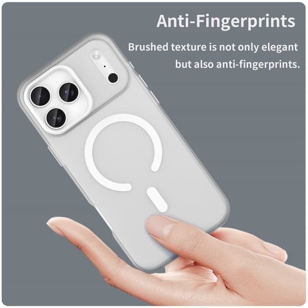iPhone 17 Pro Max Skal MagSafe Hybrid Vit