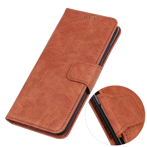 iPhone 12 Pro Max - Litchi Fodral - Brun Brown Brun