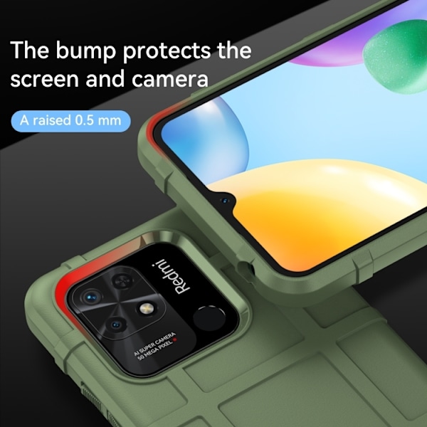 Xiaomi Redmi 10C Skal Robust Grön