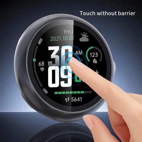 Google Pixel Watch 4 45 mm Skal Härdat Glas Svart