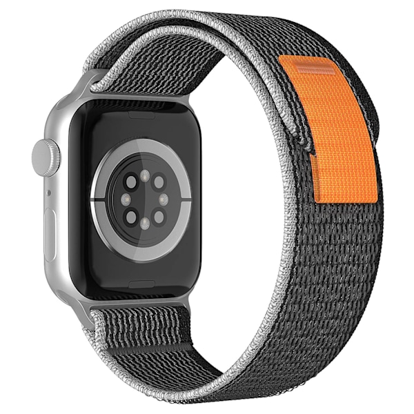 Apple Watch 38/40/41 mm Armband Nylon Trail Loop Svart/Grå