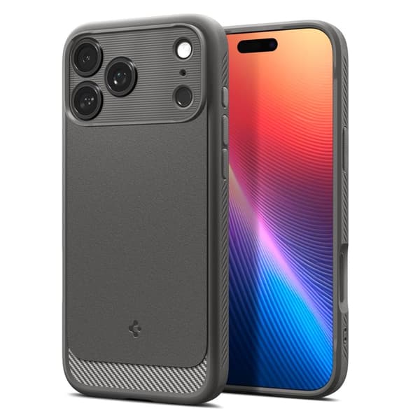 Spigen iPhone 17 Pro Max Skal MagSafe Rugged Armor Grå