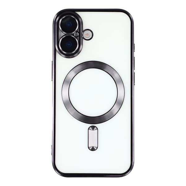 iPhone 17 Skal MagSafe Electroplated TPU Svart