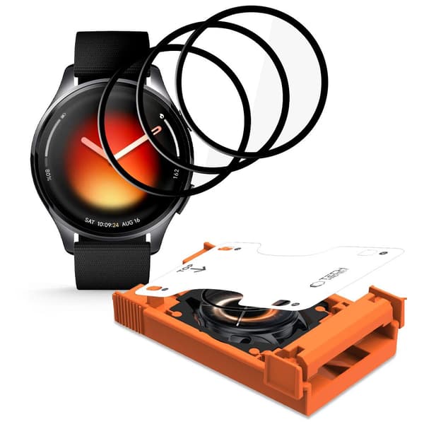 Tech-Protect Xiaomi Watch 5 3-PACK Skärmskydd EasySet Flex+