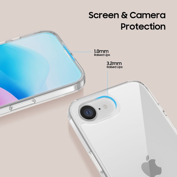 Tech-Protect iPhone 17e / 16e Skal FlexAir Hybrid Transparent