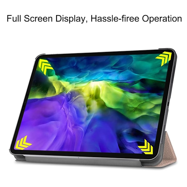 iPad Air 2025-2020 / Pro 11 Fodral Tri-Fold Roséguld Roséguld Roséguld
