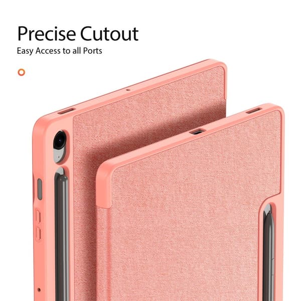 DUX DUCIS Galaxy Tab S10 FE Plus Fodral DOMO Tri-Fold Rosa