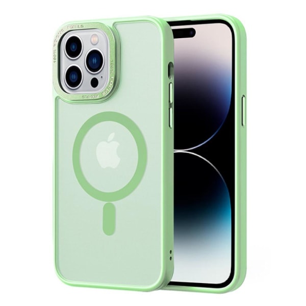 iPhone 14 Pro Max Skal MagSafe Hybrid Matt Matcha Green