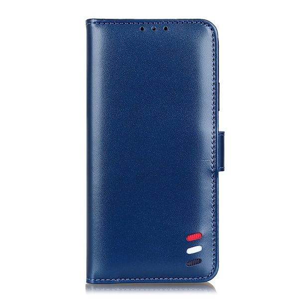 Xiaomi Mi 11i - Tri-Color Läder Fodral - Blå Blå