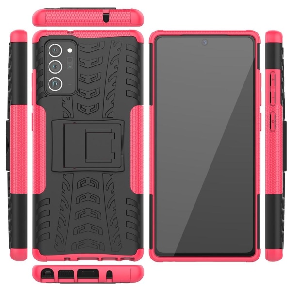 Samsung Galaxy Note 20 - Ultimata stöttåliga skalet - Rosa Pink Rosa
