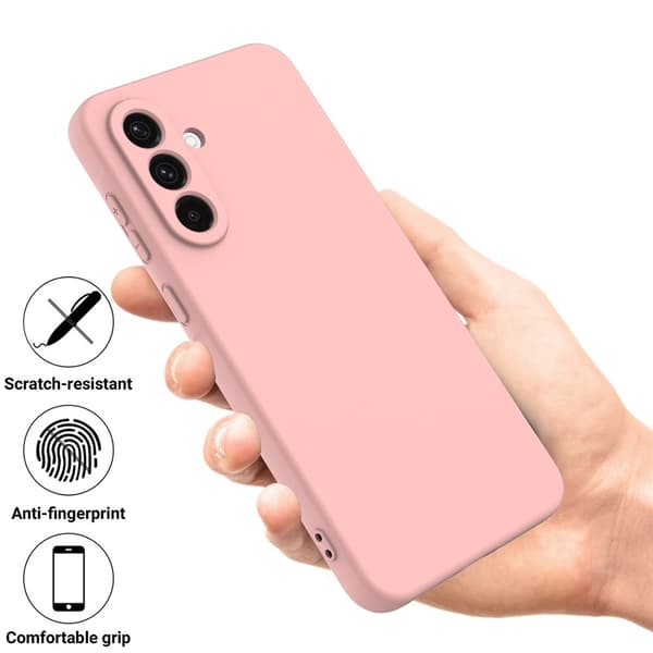 Samsung Galaxy A17 Skal Liquid Silikon Rosa
