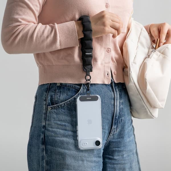 Ringke Handledsrem Holder & Puffer Hand Strap Svart