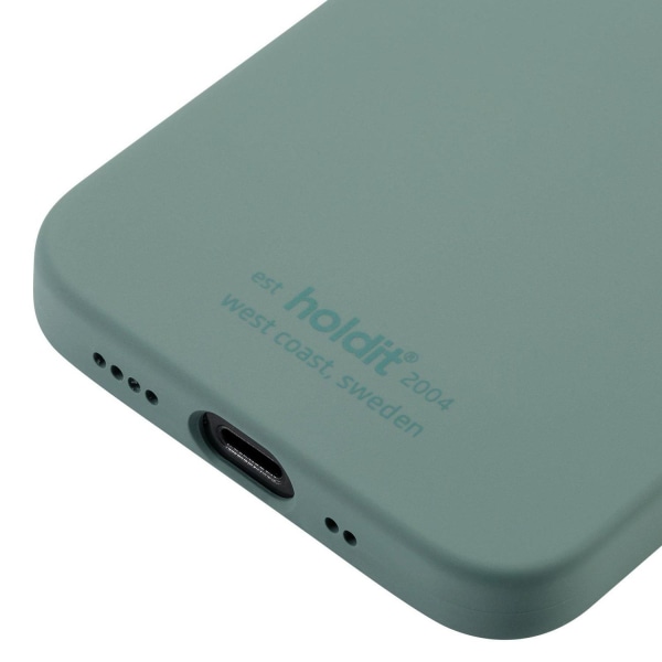 iPhone 12 Mini - holdit Mobilskal Silikon - Moss Green Moss Green