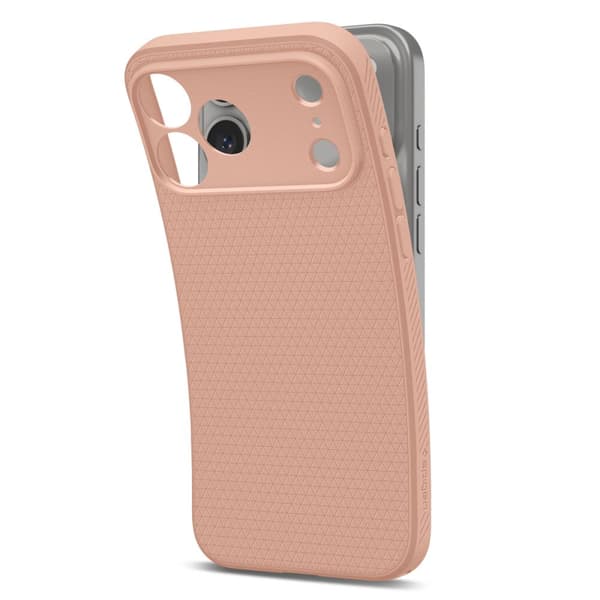 Spigen iPhone 18 Pro Max / 17 Pro Max Skal Liquid Air Rose Titanium
