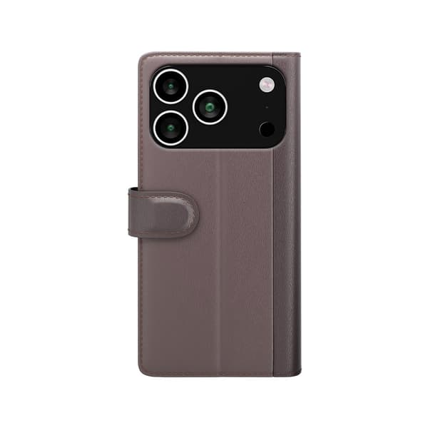 iPhone 17 Pro Fodral Premium Äkta Läder Brun