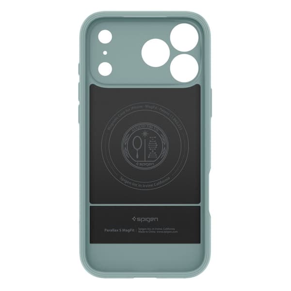 Spigen iPhone 18 Pro/17 Pro Skal MagSafe Parallax 'S' Sage Green