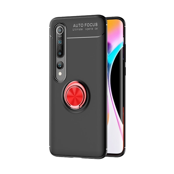 Xiaomi Mi 10 / 10 Pro - Ring Skal - Svart/Röd Svart/Röd Svart/Röd