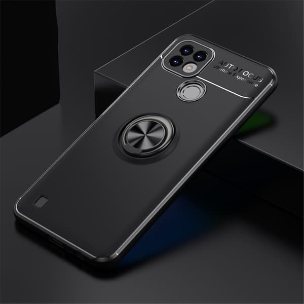 Realme C21 - Ring Skal - Svart Svart