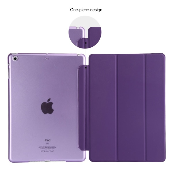 iPad Air / 9.7" (2017) / (2018) - Slimfit Tri-Fold Fodral - Lila Purple Lila