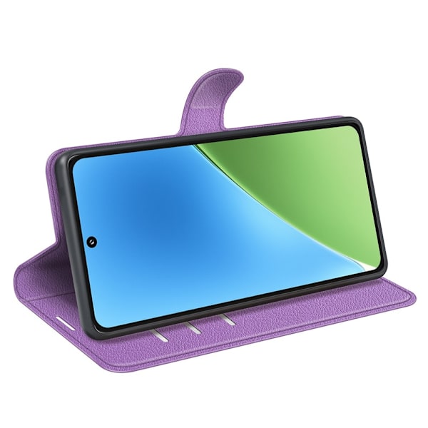 Xiaomi 15 Fodral Litchi Läder Lila