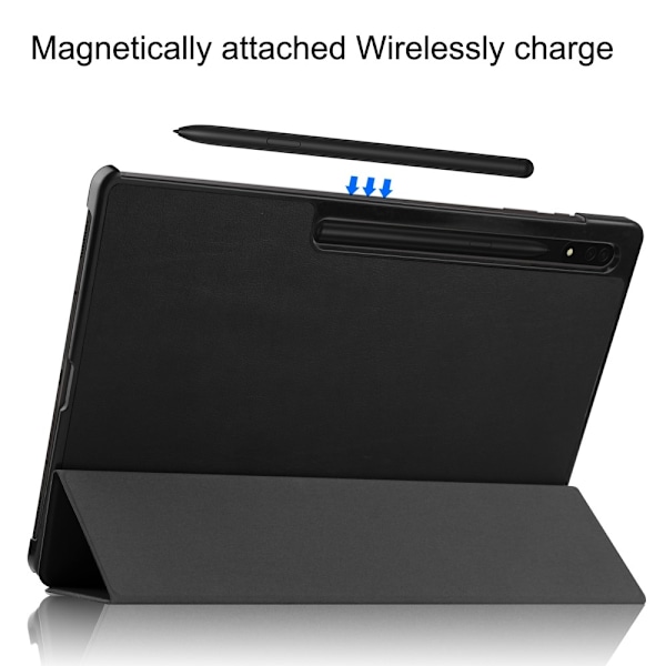 Galaxy Tab S10 Ultra/S9 Ultra/S8 Ultra Fodral Tri-Fold Svart