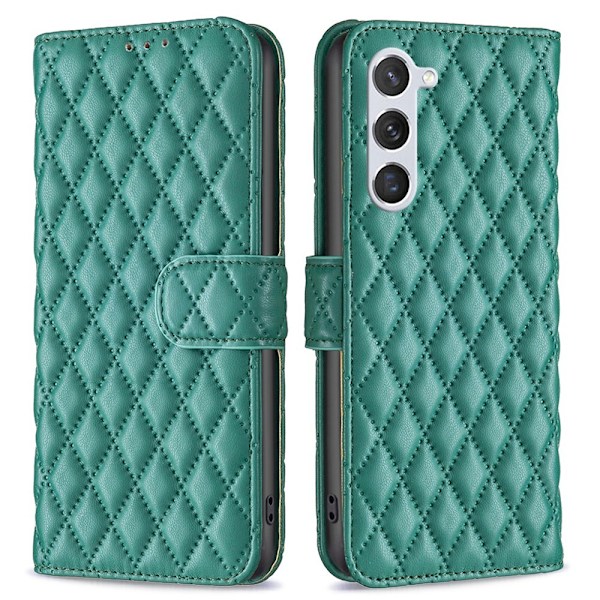 Samsung Galaxy S24 Fodral Diamond Läder Grön