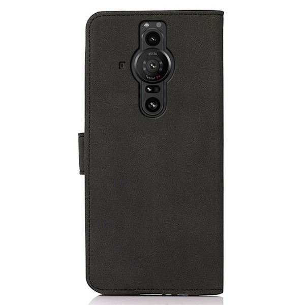 KHAZNEH Sony Xperia Pro-I Fodral Retro Läder Svart