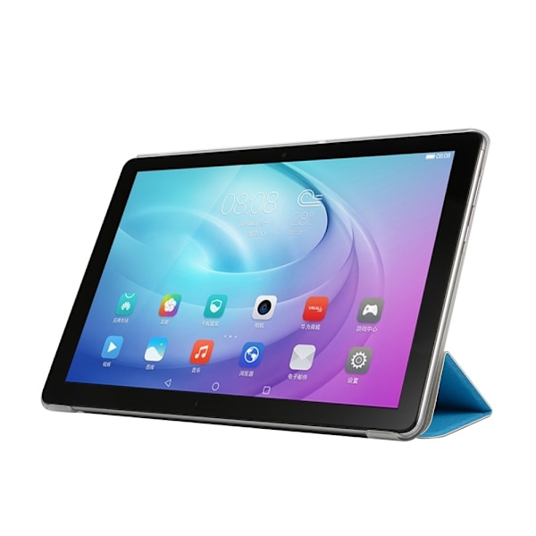 Huawei MediaPad T5 10 - Slimfit Tri-Fold Fodral - Ljus Blå LightBlue Ljus Blå
