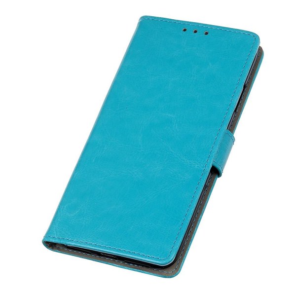 Samsung Galaxy A21s - Crazy Horse Plånboksfodral - Blå Blue Blå