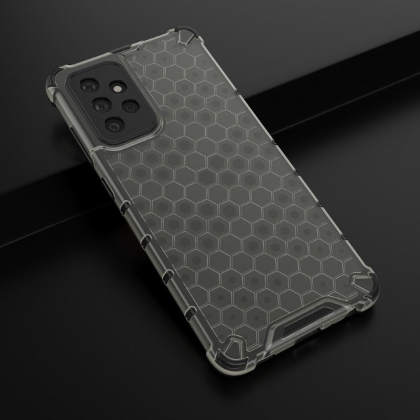 Samsung Galaxy A72 - Armor Honeycomb Textur Skal - Svart Black Svart