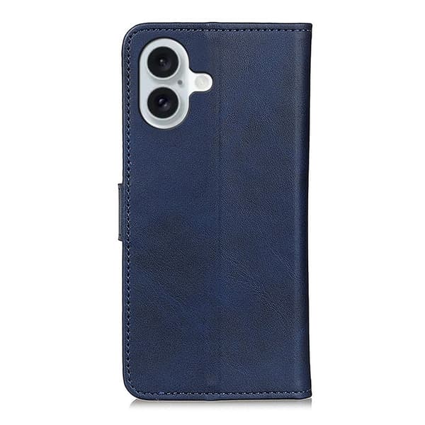 iPhone 17 Plånboksfodral Läder Blå
